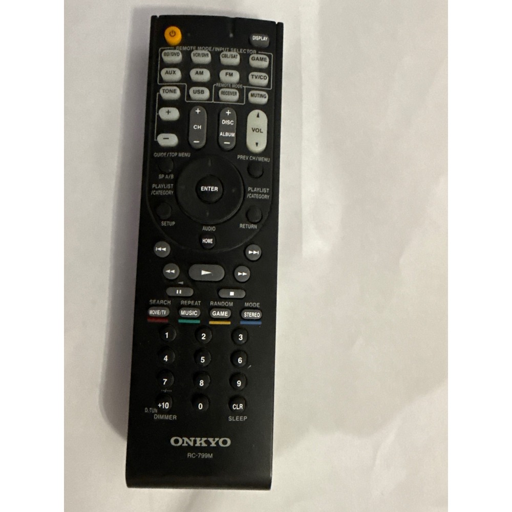 Onkyo RC-799M Remote Control for AV Receiver Home Theater System Black